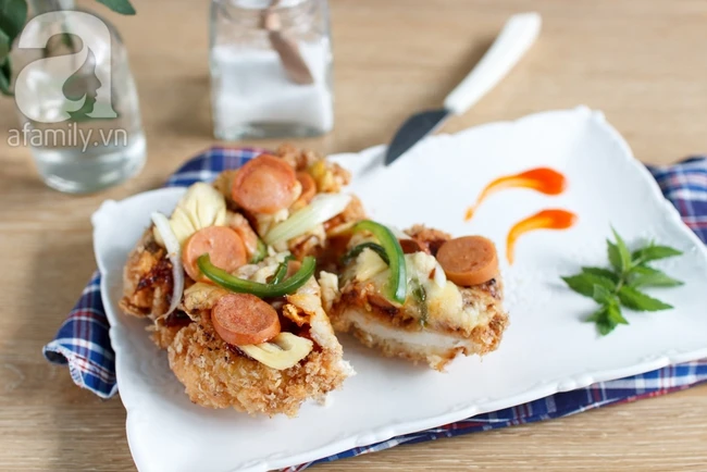 Biến tấu ngay món Chizza - Gà rán phủ phô mai đang làm mưa làm gió!