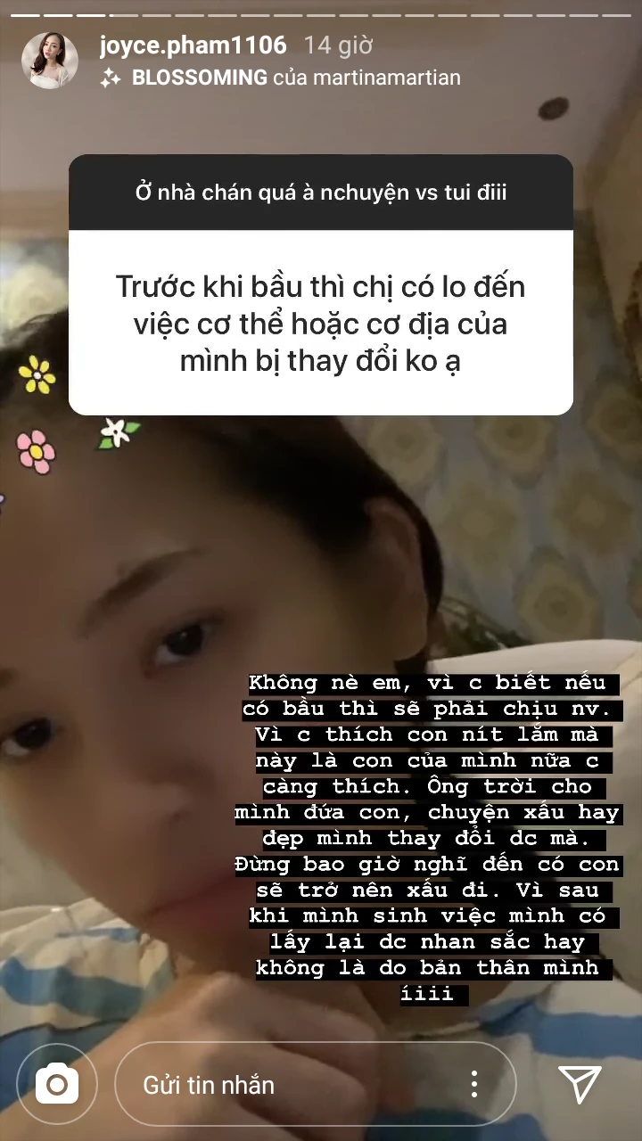 Sắp sinh, con gái đại gia Minh Nhựa dự định nằm than và chườm muối để lấy lại vóc dáng. giảm béo sau sinh