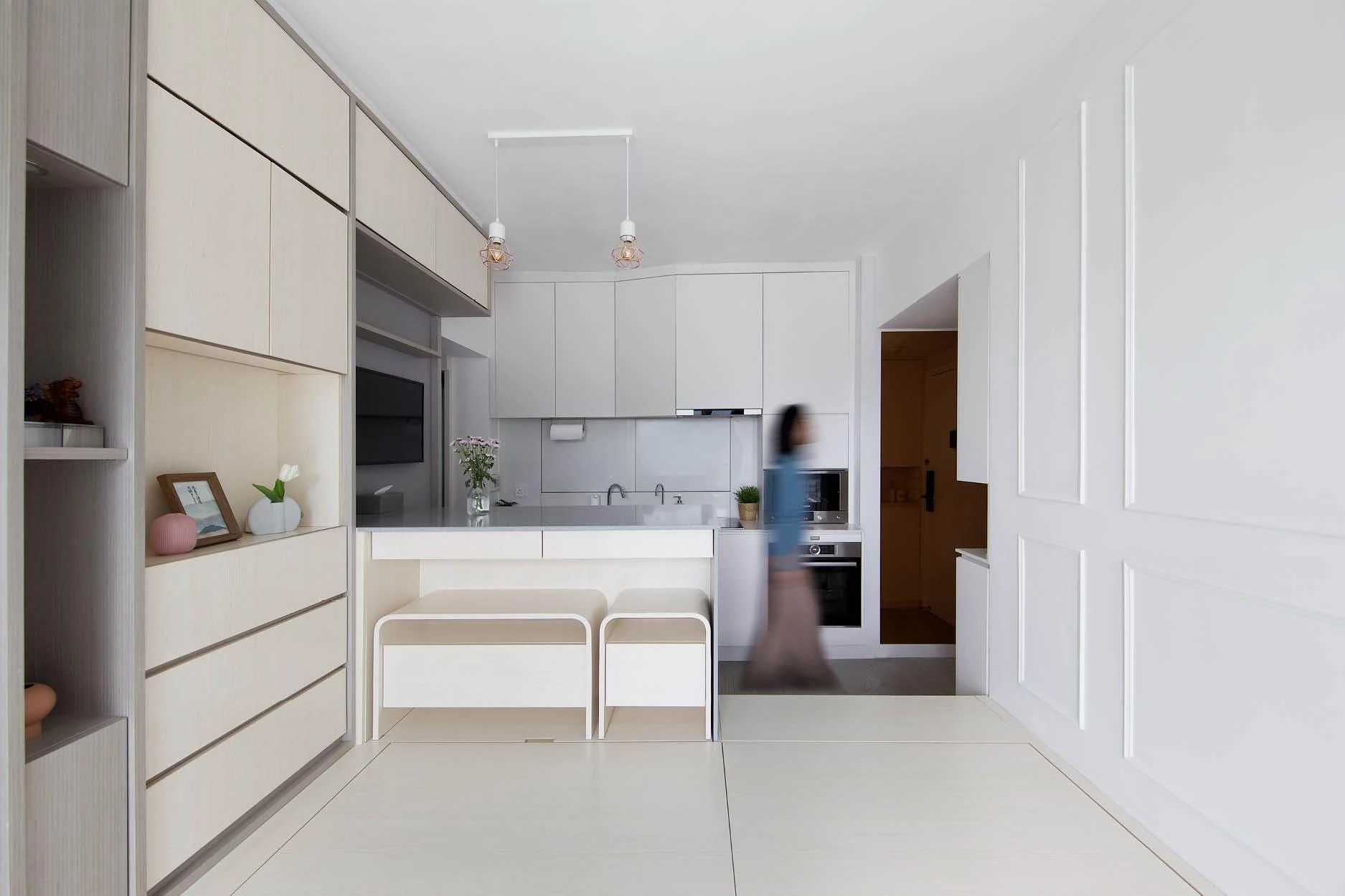 Căn hộ 45m² ấn tượng với 4 phòng ngủ sáng ngập tràn ánh sáng tự nhiên Thiết kế nội thất