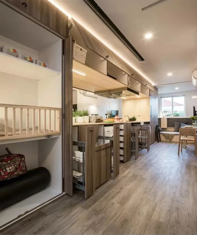 "Cặp vợ chồng trẻ biến nhà tập thể 37m² cũ kỹ thành tổ ấm sang trọng khiến ai cũng phải trầm trồ" diện tích hẹp
