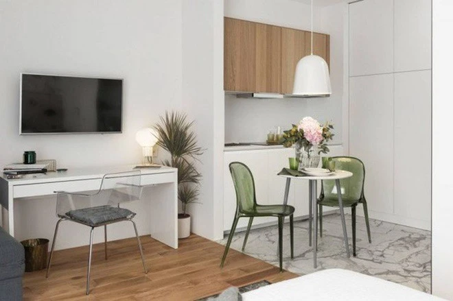 Hội chị em mới cưới phát cuồng với căn hộ 27m2 xinh đẹp, góc nào cũng rực rỡ như trong studio. căn hộ thông minh