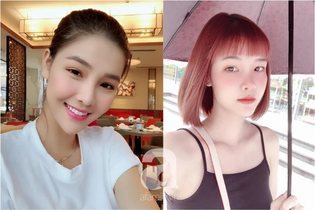 "Trong khi nhiều người thay đổi kiểu tóc để tôn vinh sắc đẹp, ba mỹ nhân này lại chọn hướng đi trái ngược." Minh Hằng